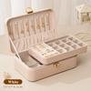 Two-layer Jewelry Storage Box for High-end Exquisite Necklaces, Earrings,Gold Jewelry and Hand Accessories with Large Capacity