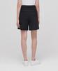 MUSINSA STANDARD WOMAN Women'S Lightweight Hidden Elastic Waist Half Slacks [Black]