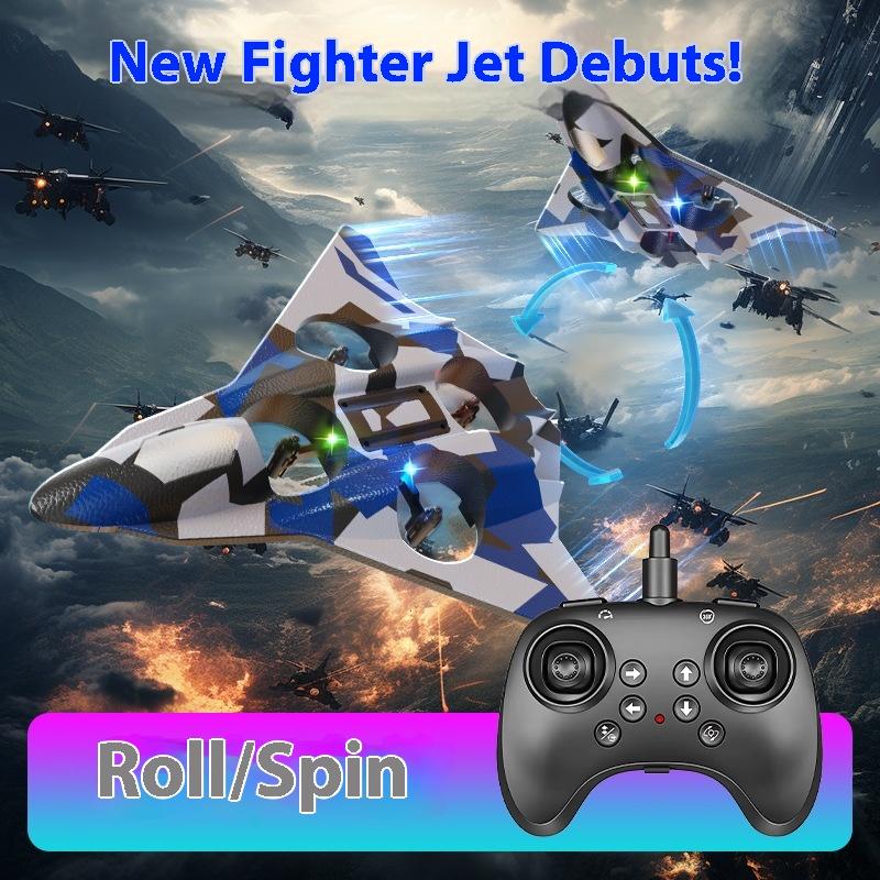 Children'S Remote Control Aircraft Fighter Foam Glider Fall Resistant Four Axis Aircraft Uav Model Boy Toy Children'S Gift