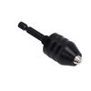 1Celsius4\  Hex Shank Drill Chuck, 3 Jaw Adapter Clamping Range Conversion Chuck for Cordless Screwdriver, Wide Compatibility with Alloy Steel Constru