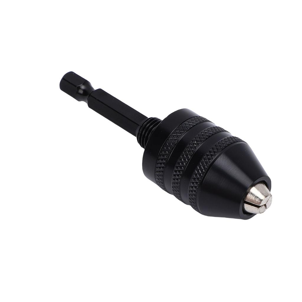 1Celsius4\ Hex Shank Drill Chuck, 3 Jaw Adapter Clamping Range Conversion Chuck for Cordless Screwdriver, Wide Compatibility with Alloy Steel Constru