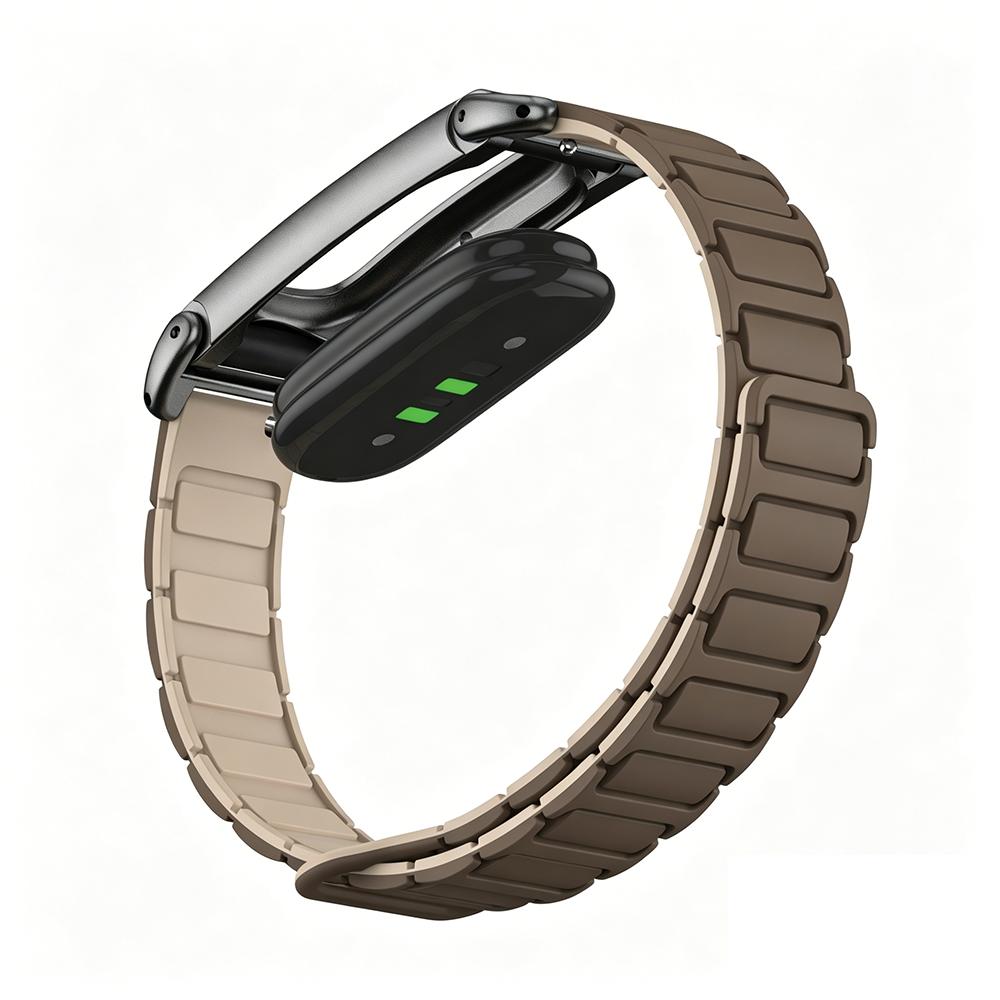 Advanced For Google Fitbit Air Adjustable Magnetic Silicone Watch Strap With Metal Protective Frame Case Sport Wrist Bracelet