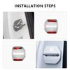 4PCS Car Door Lock Cover Stainless Steel Protection Accessories For Volvo V60 V40 XC90 V90 S60 C30 XC60 V50 V70 S90 XC40 S80 T6