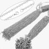 10 Pcs Metal Thin Necklace Chain with Lobster Claw Clasps Flat O Chain Necklace Accessories for DIY Jewellery Making