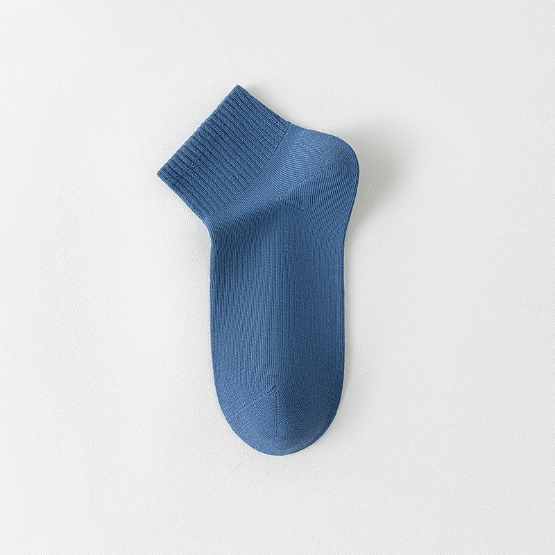 Female Spring and Autumn Pure Cotton Does Not Drop with Antibacterial Deodorant Sweat-absorbing Socks