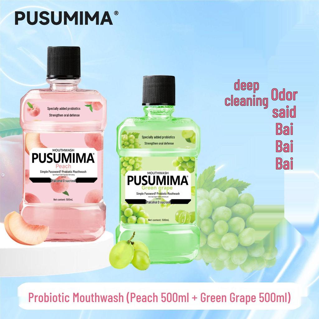 Minty Probiotic Antibacterial Mouthwash: Fresh Breath, Long-Lasting, Sugar-Free, Portable.