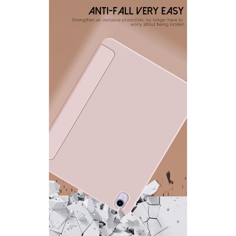 Capa com suporte triplo para iPad air 1 2 3 iPad pro 10.5 Capa Traseira de Silicone Macio ipad 2 3 4 7 8 9 pro 11 Geração Capa Protetora à Prova de Choque cover