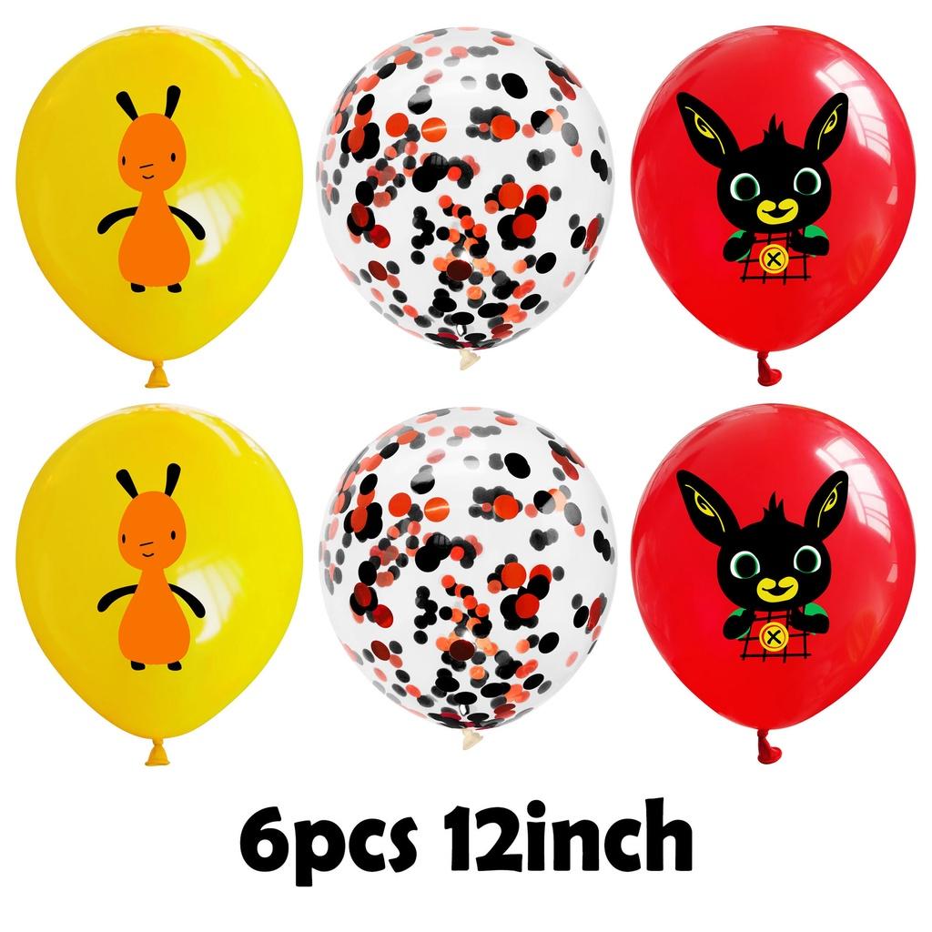 Bing Kids Bunny Birthday Party Supplies Decor Balloon Banner Cupcake Prop Topper