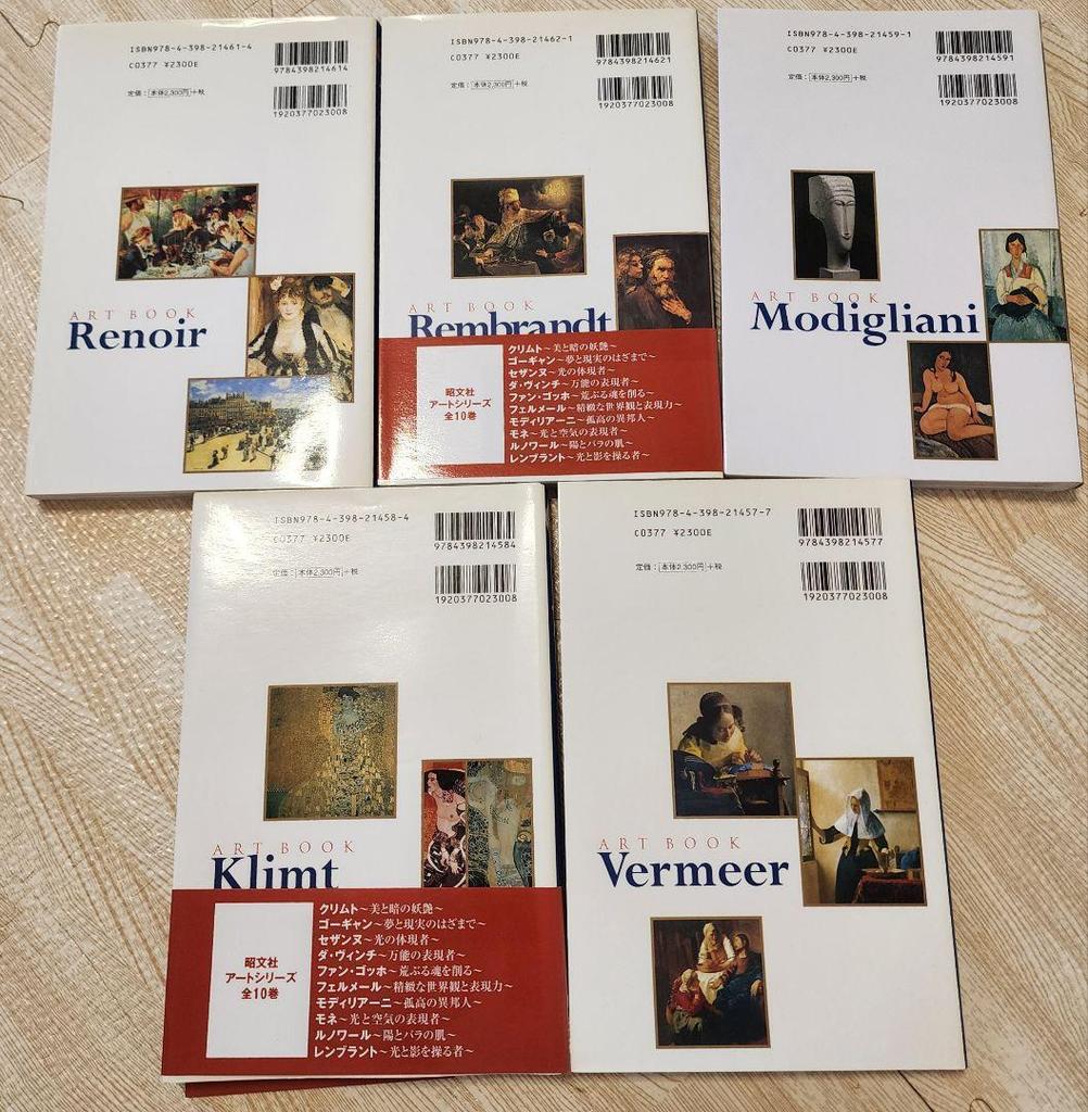[USED] Art Book Klimt Vermeer Renoir Modigliani Rembrandt