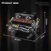 Non-Toxic 1409Pcs V12 Engine Building Blocks Sports Car Engine Model Desktop Ornaments Technology Bricks Children'S Diy Toys Holiday Gifts