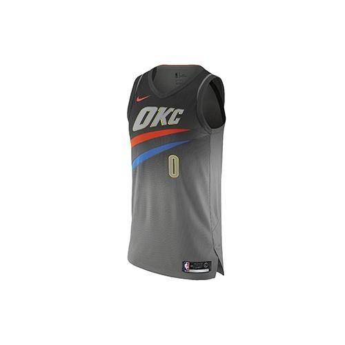 Nike Russell Westbrook City Edition Authentic Jersey AU Gray Men s AH6063-039 M