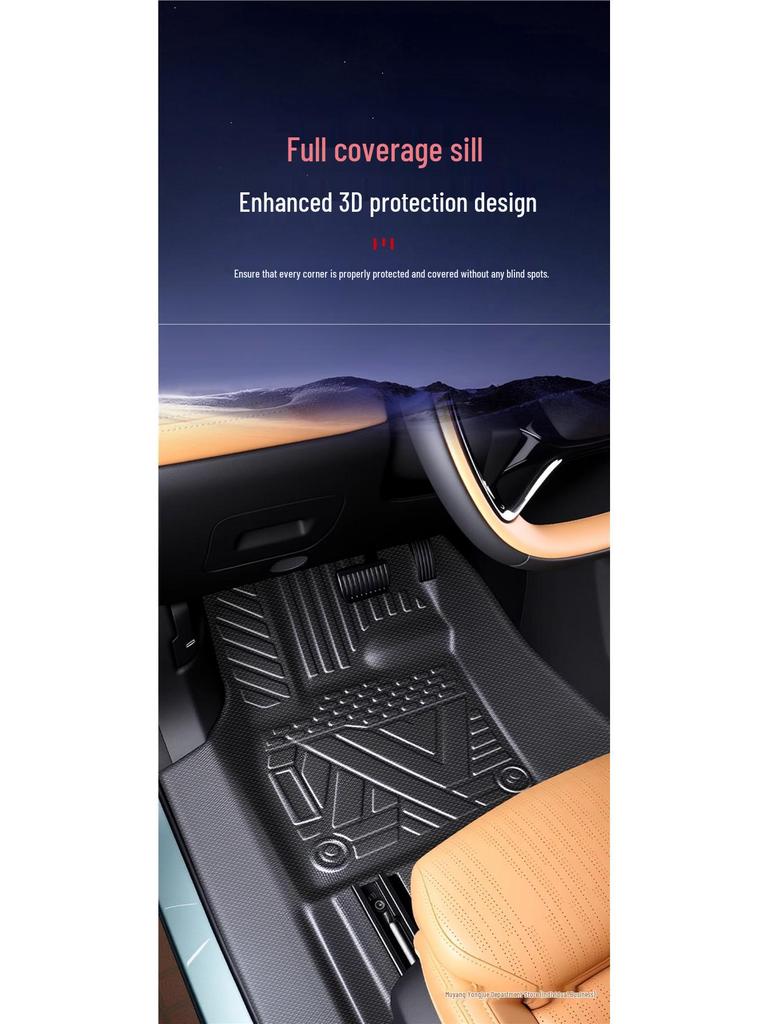 Compatible TPE Floor Mats for 2025 Geely Boyue L - Complete Interior Set