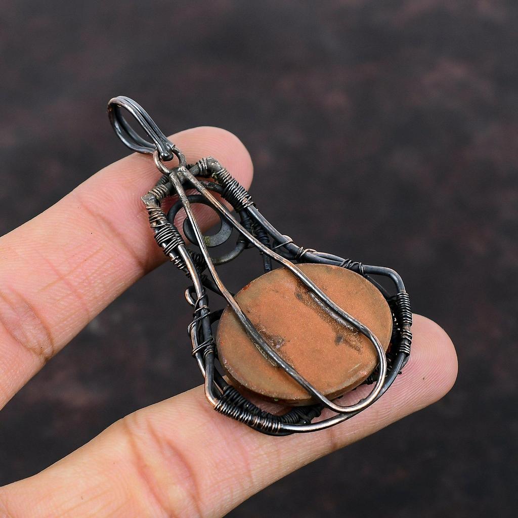 Sun Sitara Pendant Copper Wire Wrapped Pendant Handmade Jewelry Top Quality Gemstone Pendant Copper Jewelry Gift For Mom Sun Sitara Jewelry