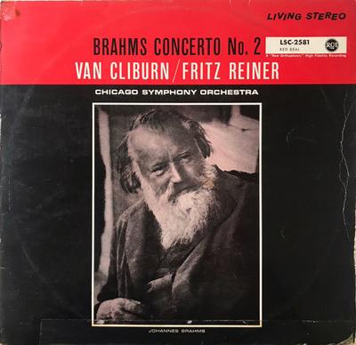 LP Record JOHANNES BRAHMS - VAN CLIBURN / FRI - Brahms Concerto No. 2 LSC2581 RCA Victor Red  Germany Classical Used