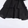 2025 Spring Women's European & American Style Chiffon Casual Waist-Gathering Dress