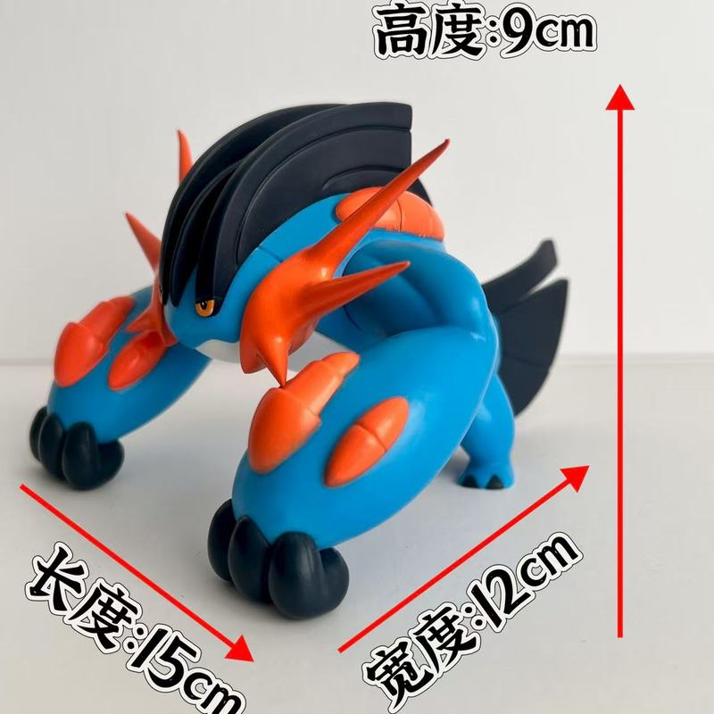 Bkm Anime Pokmon Swampert Gk Figure - Collectible Swamp Monster Statue, 2D Cartoon Collection Model For Fans/Gift