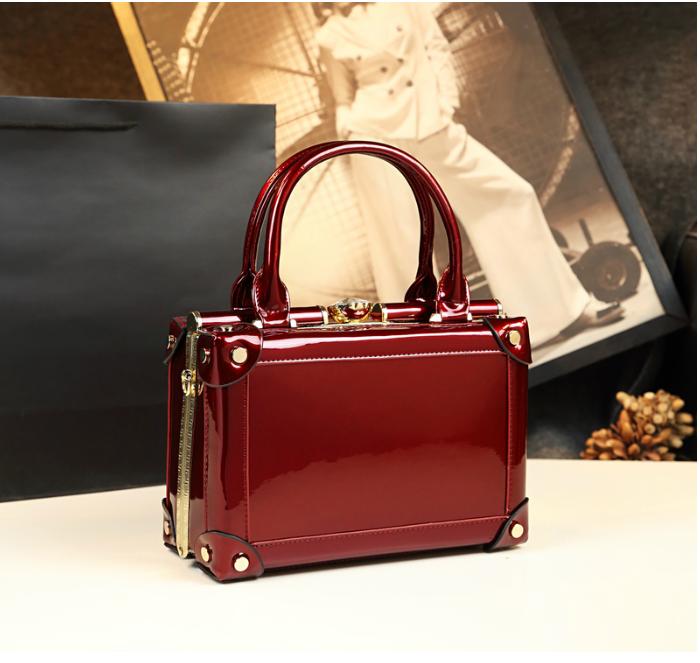 2025 New Fashion Design Genuine Leather Women's Handbags Commuter Small Square Bag Hard Box Crossbody Evening Bags
