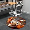 1PC Ghost Pumpkin Office Round Area Rug, Indoor Mat Suitable ForOffice, Under Office Chairs Bedroom Living Room Home Decor, Room Deco, D137