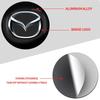 Para Mazda 4 piezas 56 mm Tapa de cubo de rueda central Emblema Logotipo Adhesivo Calcomanía para Mazda 3 CX3 CX4 CX5 CX7 CX8 CX9 CX30 RX7 Atenza