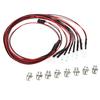 [Generic] HSP RC Car 8 LED Light Kit Upgrade Parts, 5mm White LEDs + Red LEDs, ABS