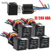 80A/60A 50A/30A 12V Waterproof Automotive Relay With Socket 5-Pin Relay Switch For Marine Automotive Fan Multi-purpose Relay Kit Relays 5