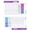 Yousheng EKG Rhythm Interpretation Card Portable Reference Badge Card Electrocardiogram Rapid Interpretation Guide Horizontal Vertical Layout Cheat