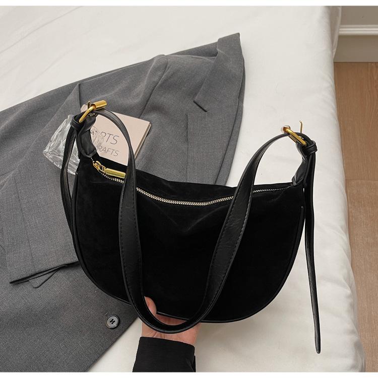 Корейская версия нишевая повседневная сумка на одно плечо подмышку женская новая ретро мода высокое чувство универсальная повседневная сумка-мессенджер сумка-пельмень