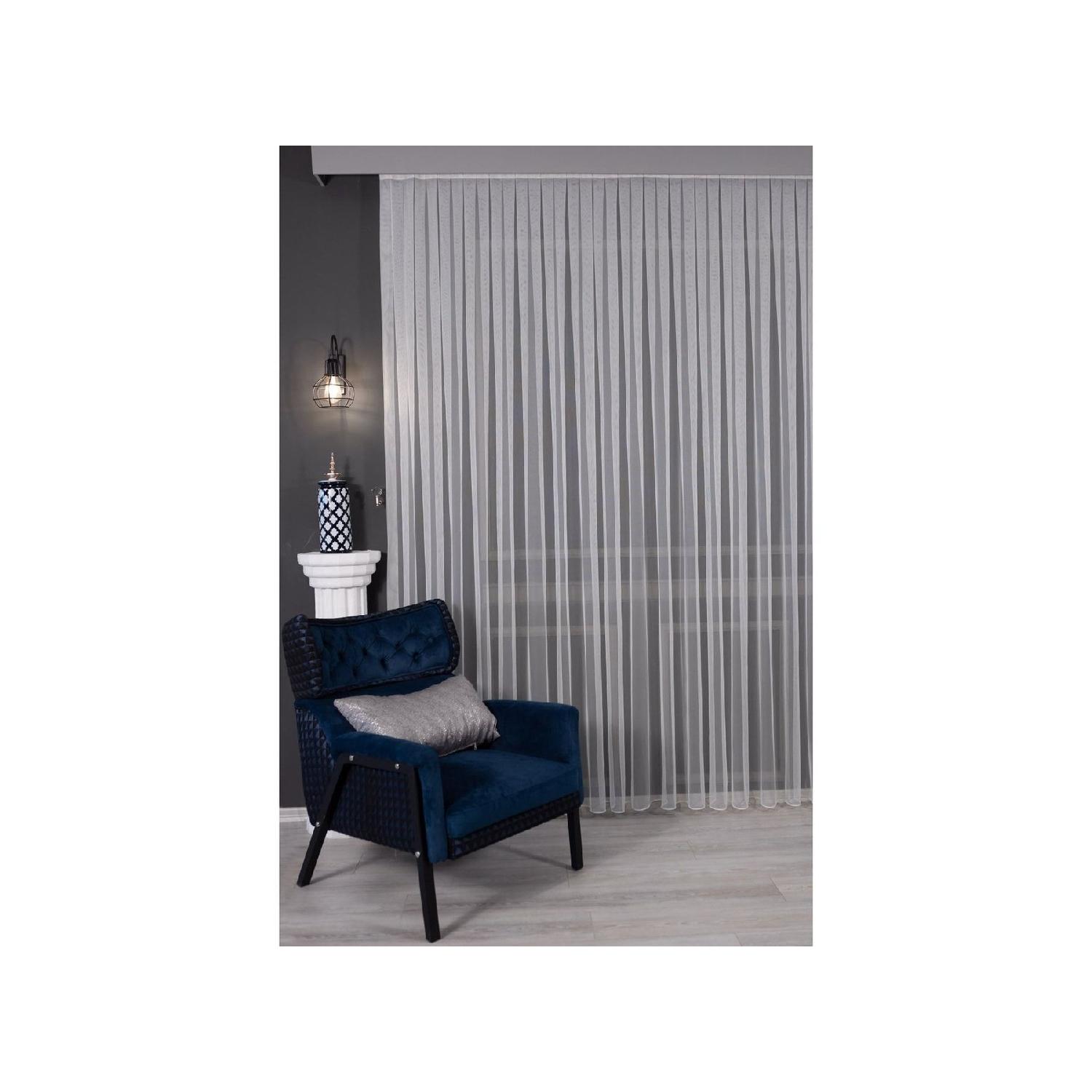 

Honeycomb Textured 1-3 Close Pleated Tulle Curtain 100 x 200 чистий