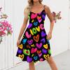 Women's  Print Sexy Off-The-Shoulder Punk Vintage Dress