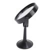 4 Inch Round Glass Concave Mirror Lens Black Frame, Adjustable View Clear Reflection for Science Experiments