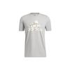 T Shirts Men's Medium Heather Gray Crew Neck Moderate Straight Fit HE4792