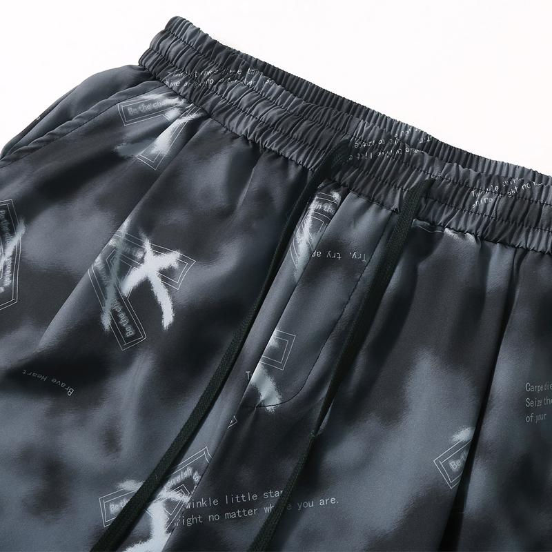 Men's Plus Size Tie Dye Graphic Casual Shorts – Elastic Waist Drawstring Loose Fit Summer Shorts (5XL-11XL)