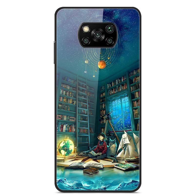 Glass Back Cover For Xiaomi Poco X3 Pro Poco X3 NFC Case Tempered Glass Case For Xiaomi Mi 10T Lite Case Funda POCO X 3 PRO Case
