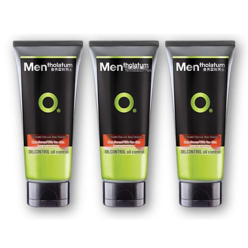 MENTHOLATUM Charcoal Oil-Control Face Wash 3-Pack