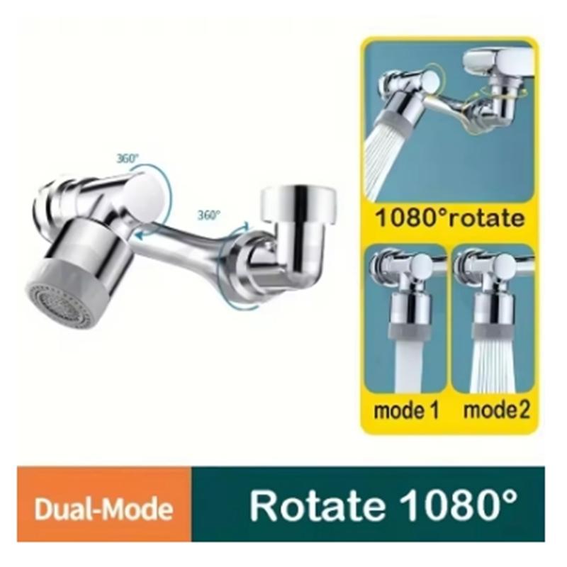 

Универсальный поворот на 1080° Удлинитель крана Двухрежимная распылительная головка Кухонная роботизированная рука Удлинители кранов Поворотный кран для ванной