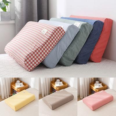 Federa per cuscino in cotone con cerniera da 1 pezzo Federa in lattice contorno Memory Foam per cuscino in rimbalzo