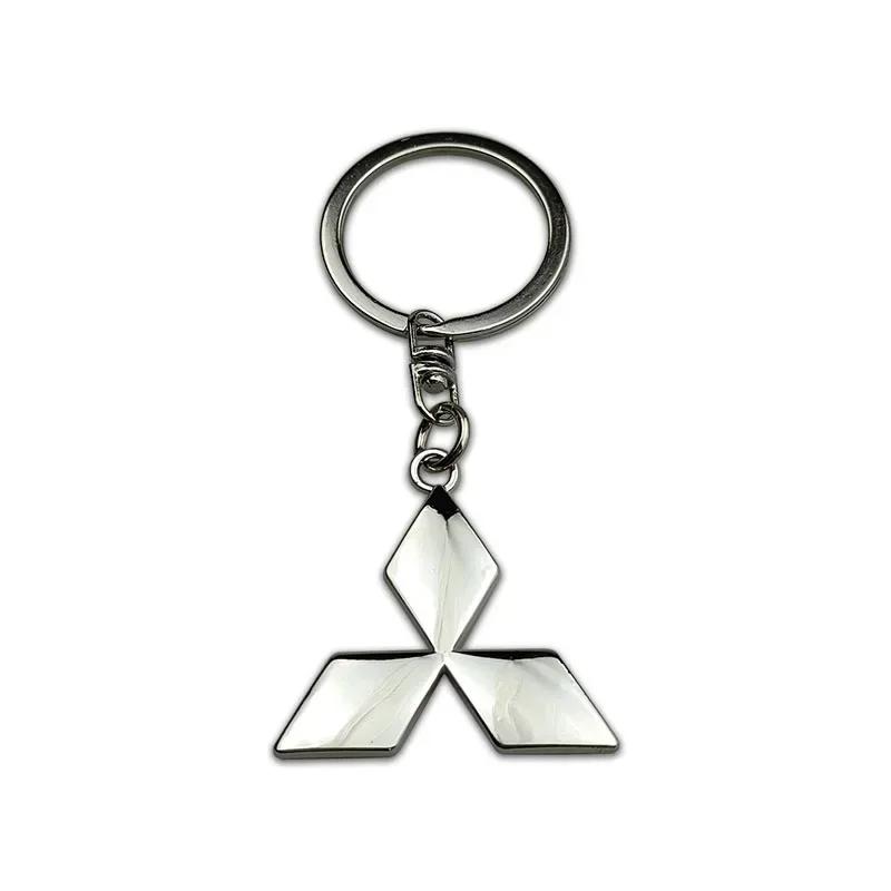 

Alloy Car Keychain Key Ring Key Holder For Mitsubishi ASX Ralliart Eclipse Competition TRITION Evolution X Gifts срібний
