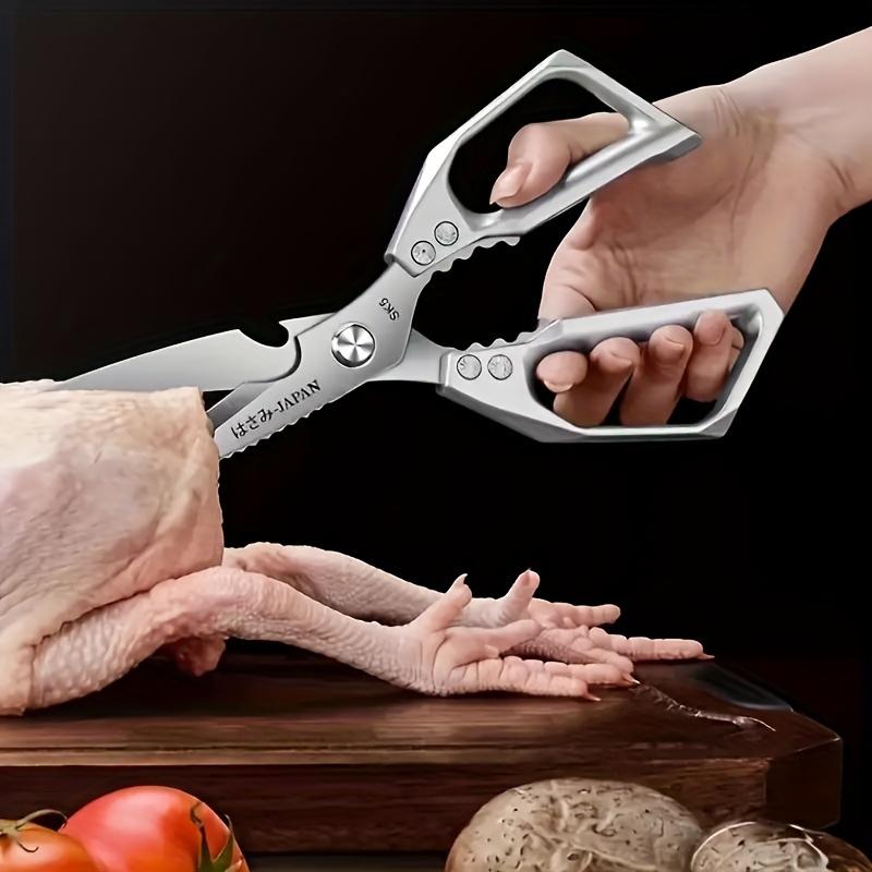 1 STÜCK SK5 Küchenschere aus Edelstahl, multifunktionale Hühnerknochenschere, Fisch- und Entenschnitt, professioneller Kochschere