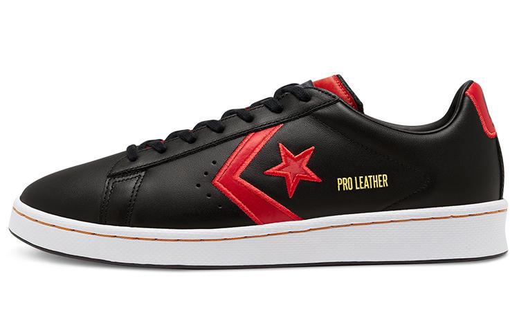 Converse Pro Leather Black Red White 168871C 35