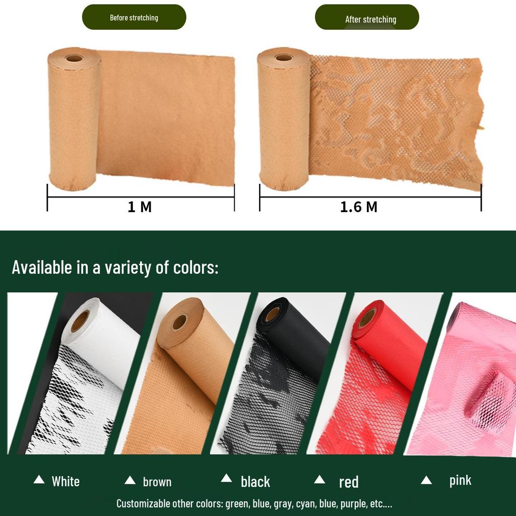 Eco-friendly Kraft Honeycomb Art Paper for Creative Flower Bouquet Packaging