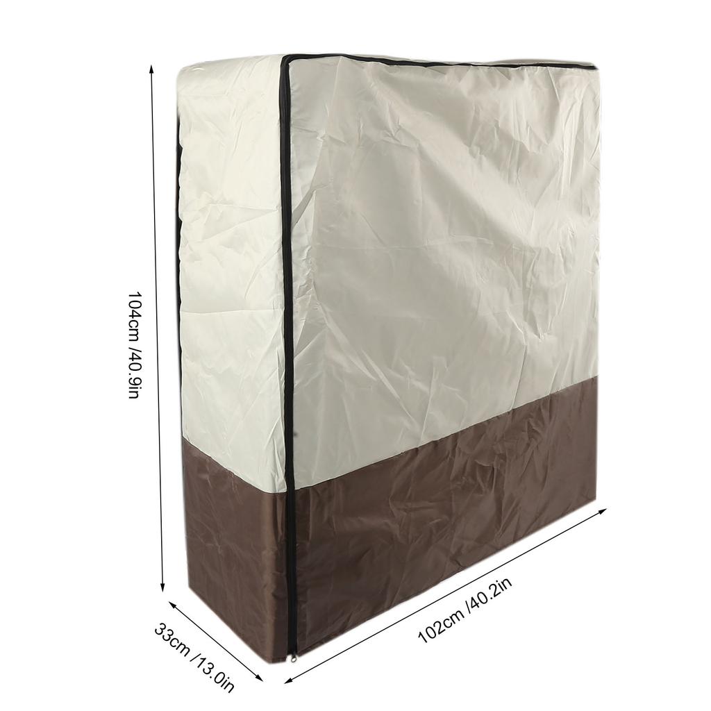 Folding Bed Cover 210D Oxford Cloth Dustproof Waterproof Rollaway Bed Protective Cover for Swimming Pool Beach Chairs