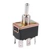 A84E-5X AC 250V/10A 125V/15A DPDT 3 Position ON/OFF/ON 6 Pins Toggle Switch Black+Silver