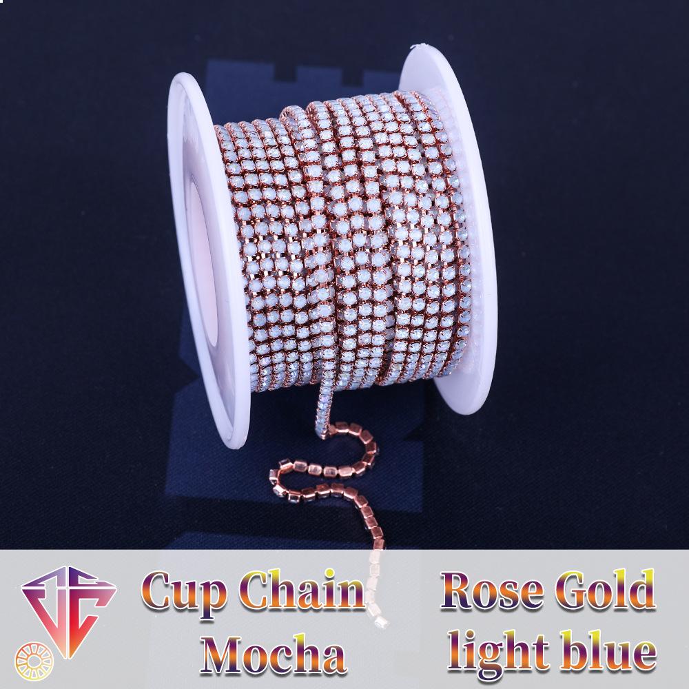 Catena ad Artiglio Fluorescente da Boutique Weichen, Catena Mocha Criptata, Trapano Luminoso, Catena di Diamanti Flash, Accessori di Abbigliamento Fai da Te
