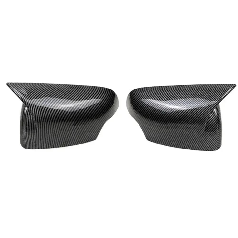 For Ford Ranger T6 Raptor Wildtrak 2012- ABS Car Rearview Side Mirror Cover Wing Cap Exterior Door Trim Adhesive Sticker