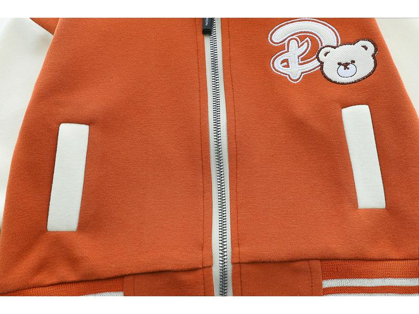 2025 Spring Trendy Infant Boys' Bear Baseball Uniform 3-Piece Set