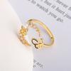 Aesthetic Sun And Moon Opal Open Ring For Women Love Heart Zircon Adjustable Wed Rings  Trend Jewelry Gifts Anillos