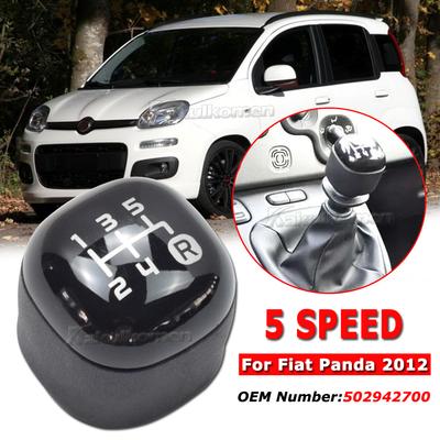 Car Gear Shift Knob Lever Change Gearbox Shifter Plastic For Fiat Panda 2012 Manual Transmission Handle 5 Speed Car Accessories