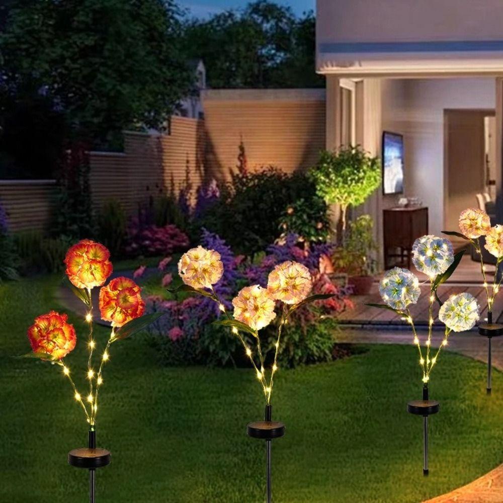 Ground Mounted Simulation Flower Lamp Waterproof Landscape Light  Outdoor  Festival Decoration