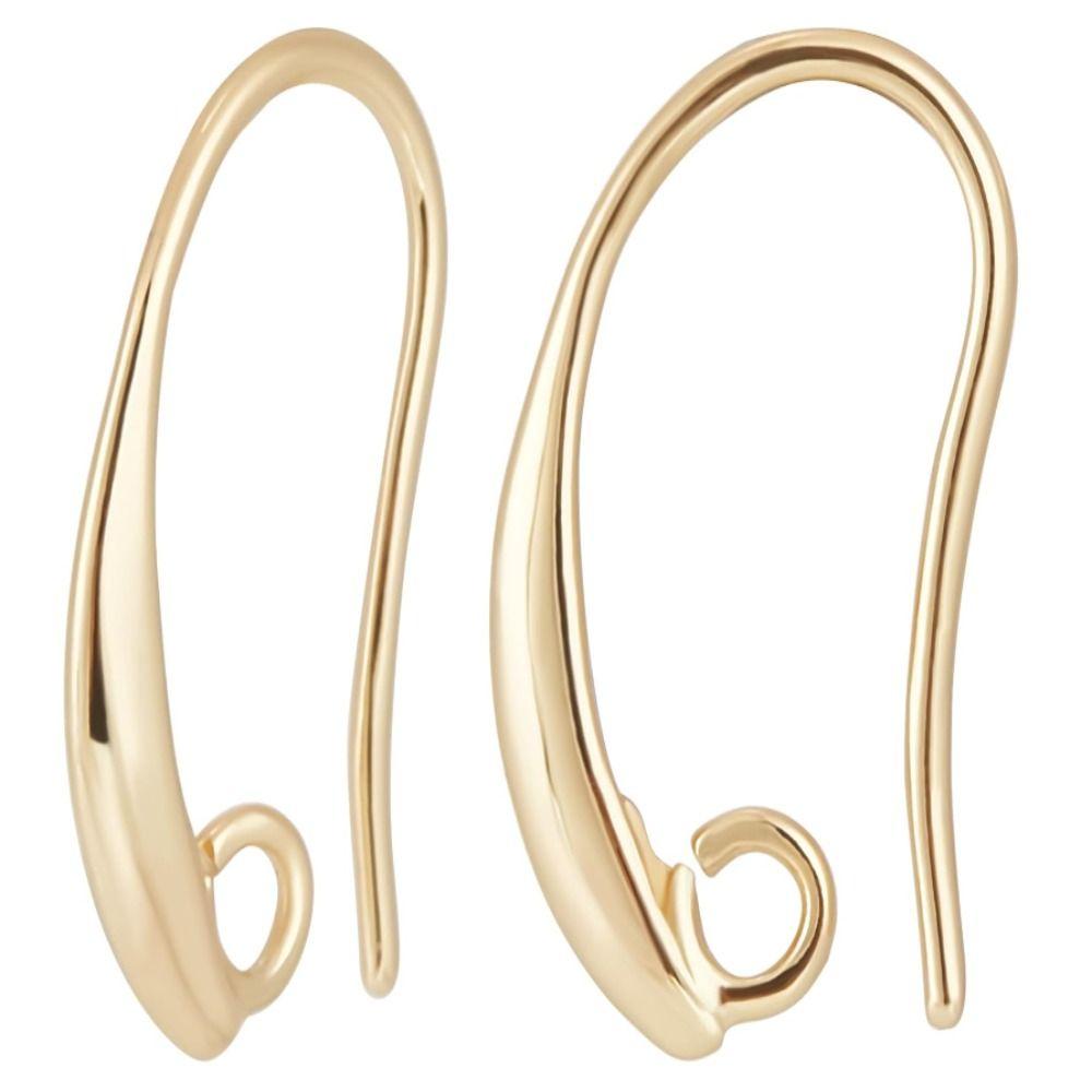 

Золотые серьги-крючки, латунные висячие серьги, соединители, ушные провода во французском стиле, поделки своими руками