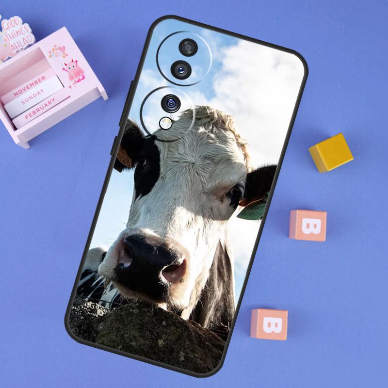 Funny Cow Face Case For Honor 200 400 Lite 50 70 90 X9a X9b X9c X9d X8b X8c Win RT Magic 7 5 6 8 Pro Cover